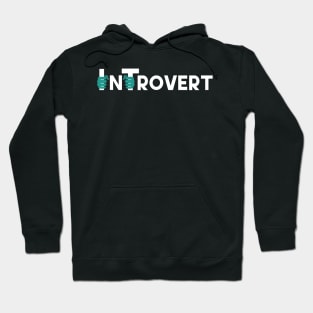 Introvert minimal design for minimalist introvert Hoodie